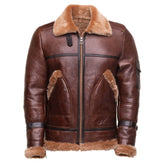 MA1 Flight Brown Aviator Jacket Front